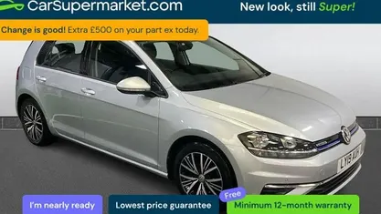Used VW Golf VII SE 131 HP (96 kW) 2018 Silver Hatchback