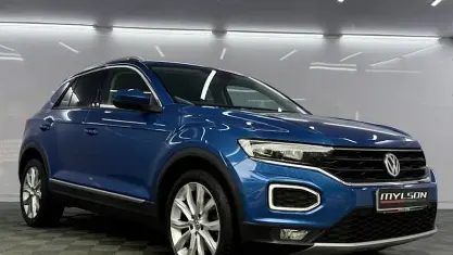 Used VW T-Roc SEL 150 HP (110 kW) 2018 Blue SUV