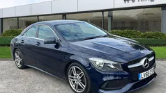 Blue Used 2018 Mercedes CLA180 AMG line Sedan | £14,495 (Fair price)