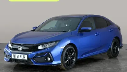 Begagnad Honda Civic Sport 182 HK (133 kW) 2021 Blå Halvkombi