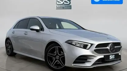 Used Mercedes A200 AMG line 163 HP (119 kW) 2019 Silver Hatchback