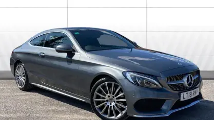 Used Mercedes C300 AMG Line Premium 245 HP (180 kW) 2018 Grey Coupe