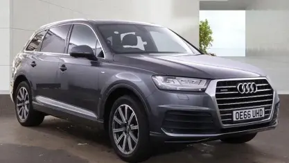 Begagnad Audi Q7 S-Line 218 HK (160 kW) 2017 Grå SUV