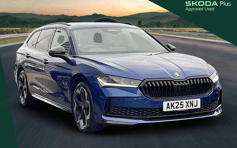 Blue Used 2025 Skoda Superb SportLine Estate | £36,900 - Image 1/4