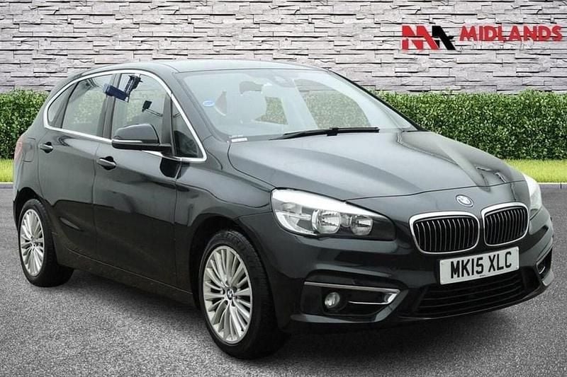 Used BMW 216 Active Tourer Luxury Line 116 HP (85 kW) 2015 Black MPV