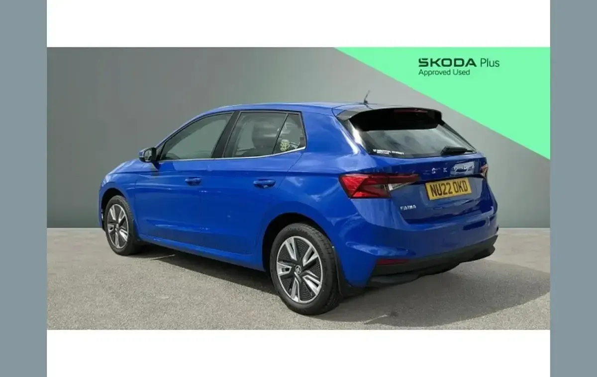 Used Skoda Fabia SE L 110 HP (80 kW) 2022 Blue Hatchback