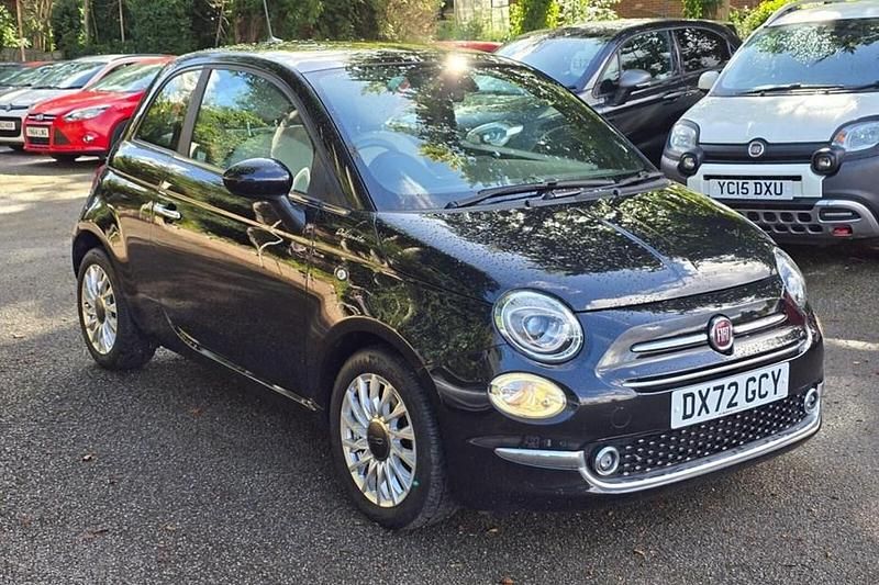 Black Used 2022 Fiat 500 Dolcevita Hatchback | £11,495 (Fair price) - Image 1/1