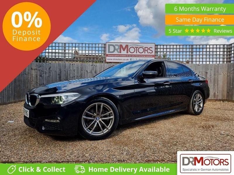 Black Used 2018 BMW 520 M Sport Sedan | £18,340 (Good price) - Image 1/4