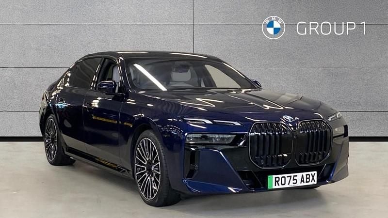 Blue Used 2025 BMW i7 M Sport Sedan | £89,995 - Image 1/4