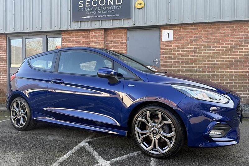 Used Ford Fiesta ST-Line 125 HP (91 kW) 2018 Blue Hatchback