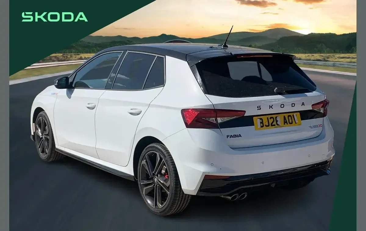 New Skoda Fabia 174 HP (127 kW) 2026 White Hatchback