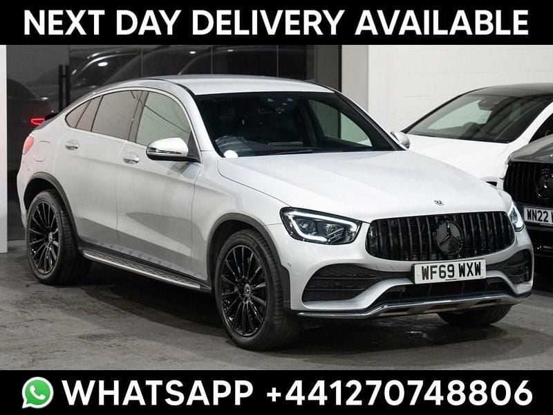 Silver Used 2019 Mercedes GLC300 AMG line Coupe | £25,995 (Good price) - Image 1/3
