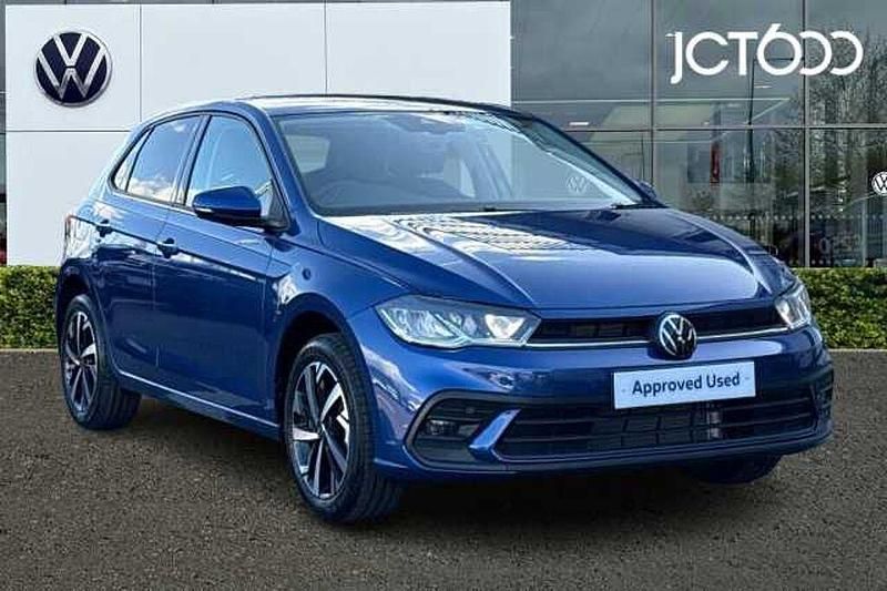 Used VW Polo Match 95 HP (69 kW) 2025 Blue Hatchback