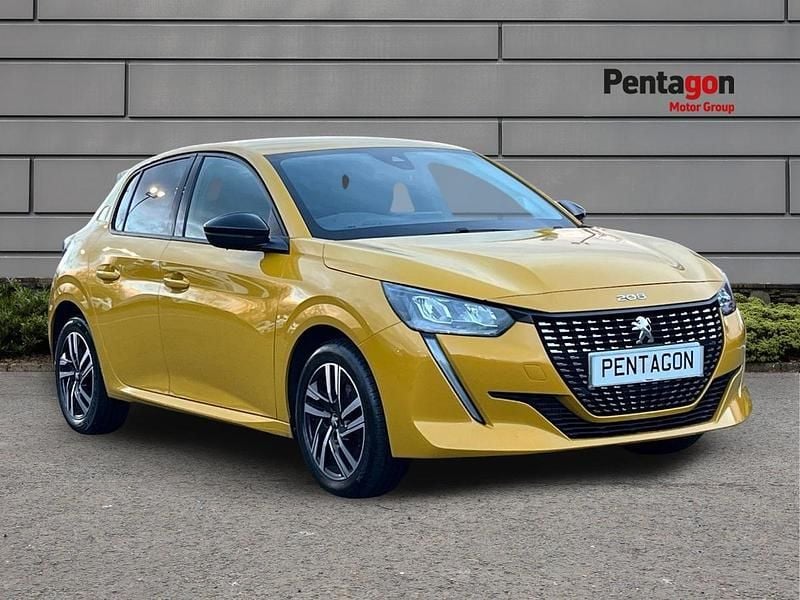 Yellow Used 2022 Peugeot 208 Allure+ Hatchback | £13,749 (Good price) - Image 1/4