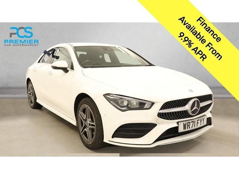 Used Mercedes CLA250e AMG line 2022 White Sedan