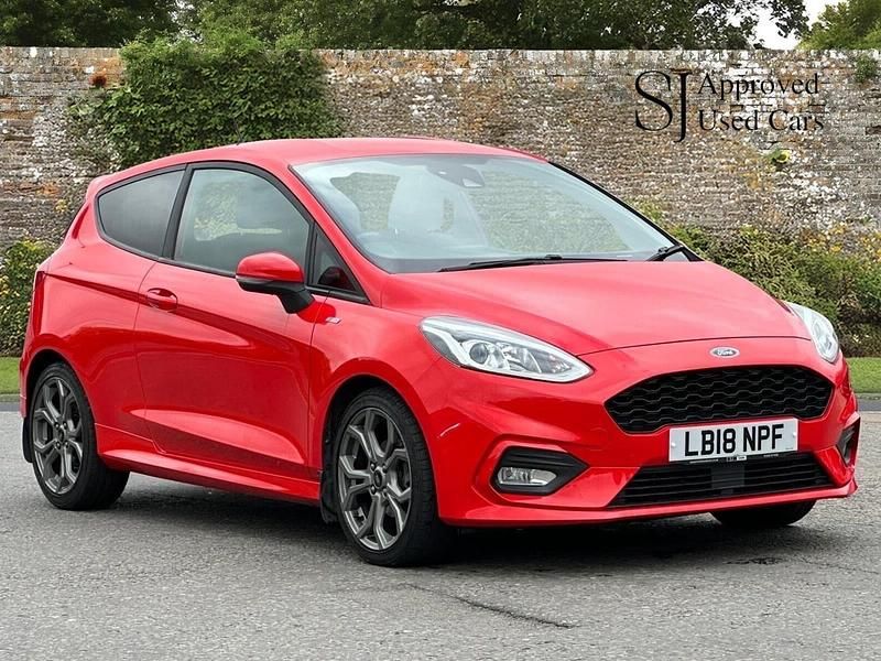 Red Used 2018 Ford Fiesta ST-Line Hatchback | £6,450 (Fair price) - Image 1/4