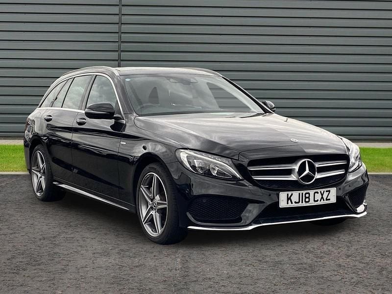 Black Used 2018 Mercedes C200 AMG Line Premium Estate | £19,345 (Fair price) - Image 1/4