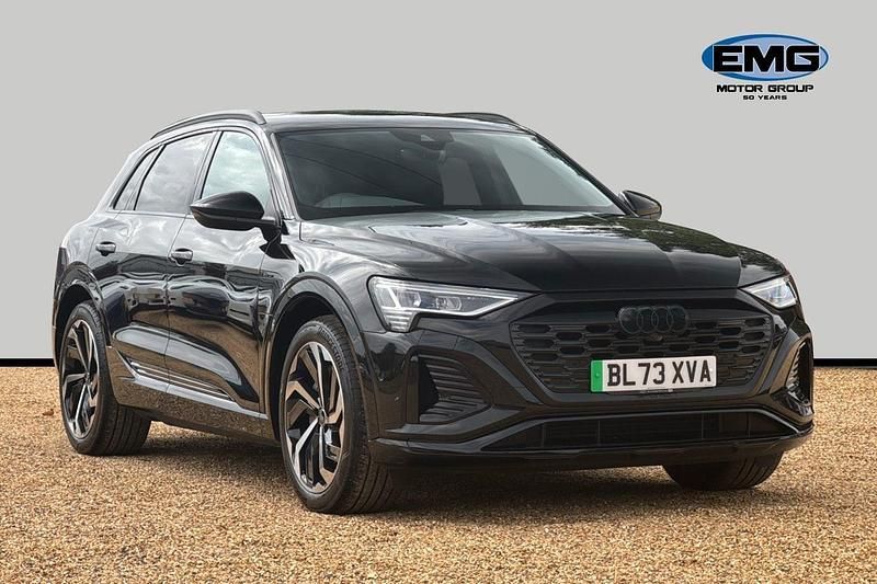 Black Used 2024 Audi Q8 e-tron Black Edition SUV | £41,595 (A bit pricey) - Image 1/3