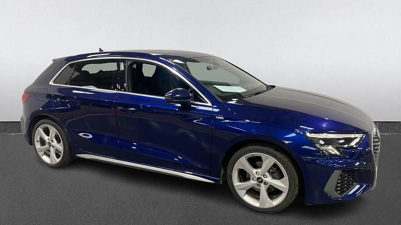 Used Audi A3 S-Line 150 HP (110 kW) 2023 Blue Sedan