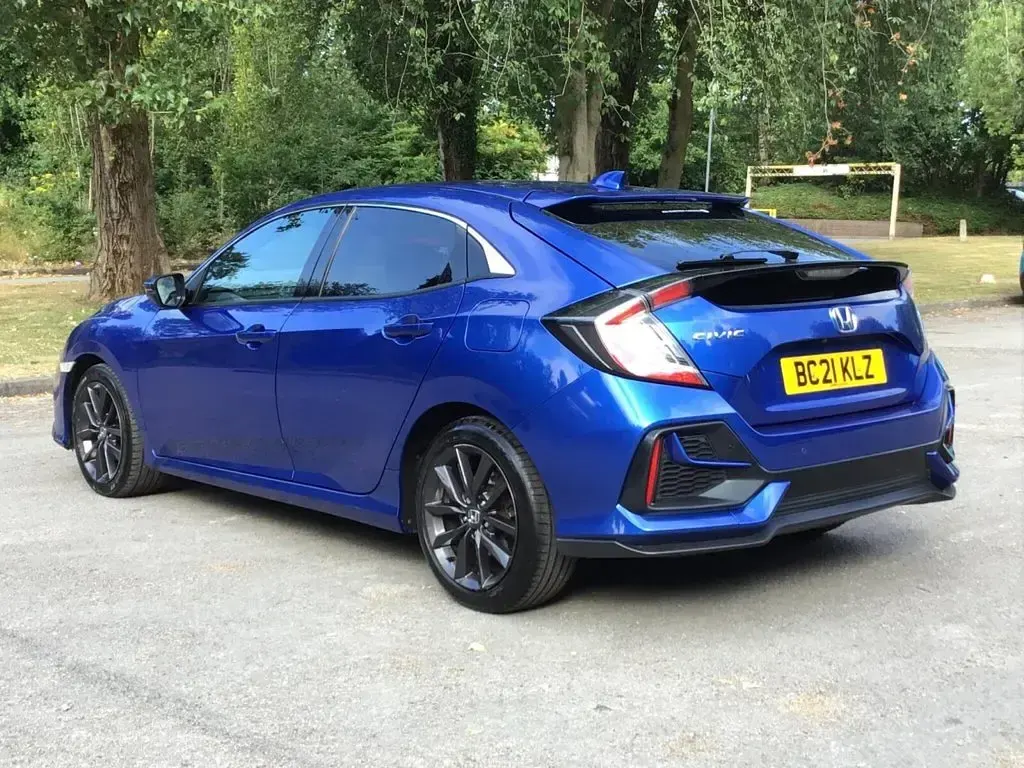 Used Honda Civic SR 126 HP (92 kW) 2021 Blue Hatchback