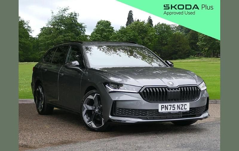 Grey Used 2025 Skoda Superb SportLine Estate | £37,995 - Image 1/4