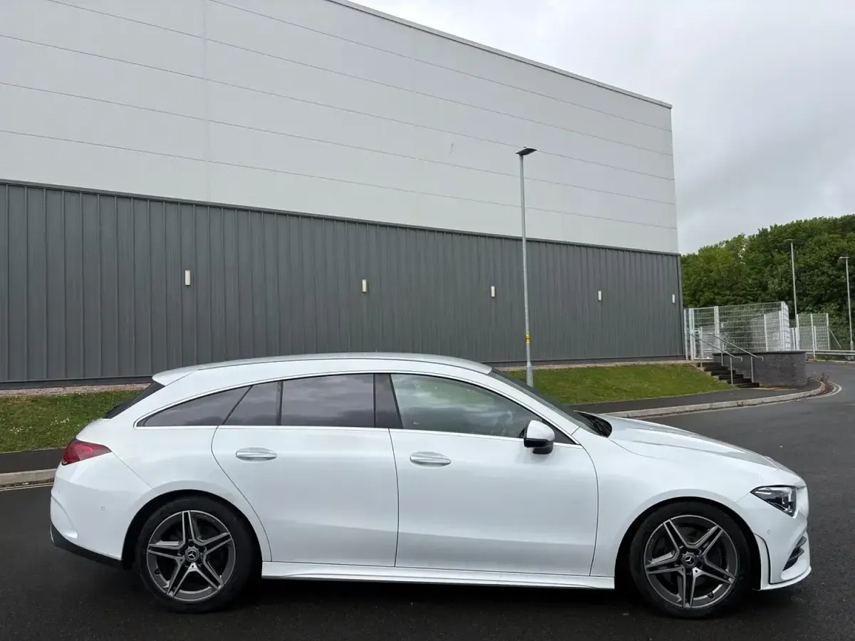 Used Mercedes CLA200 Shooting Brake AMG line 2022 White Estate