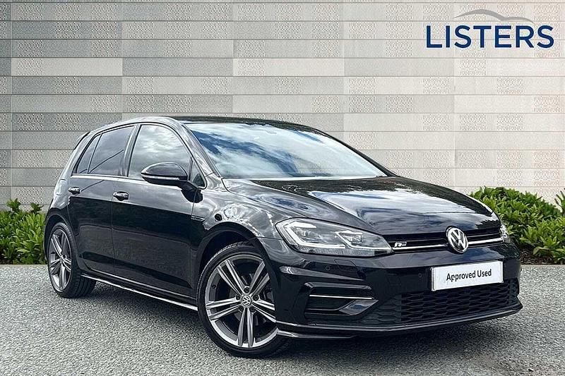 Deep black Used 2020 VW Golf VII R-line Edition Hatchback | £19,000 (A bit pricey) - Image 1/4