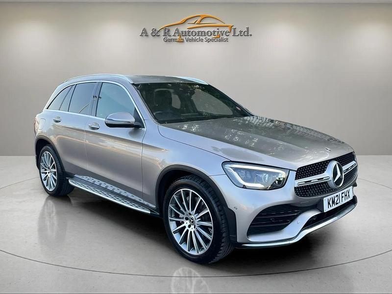 Silver Used 2021 Mercedes GLC300 AMG Line Premium Estate | £25,480 (Good price) - Image 1/3