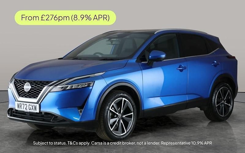 Blue Used 2022 Nissan Qashqai Tekna SUV | £19,404 (Fair price) - Image 1/2