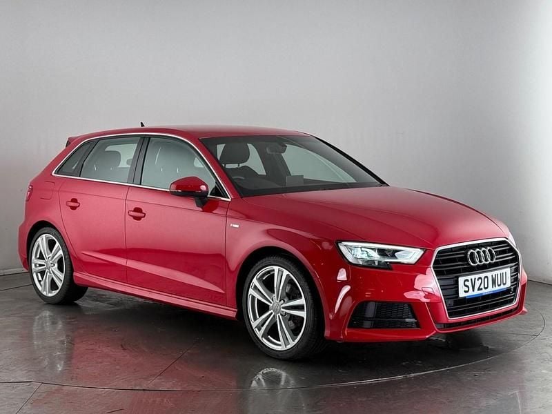 Red Used 2020 Audi A3 Sportback S-Line Hatchback | £18,000 (Fair price) - Image 1/4