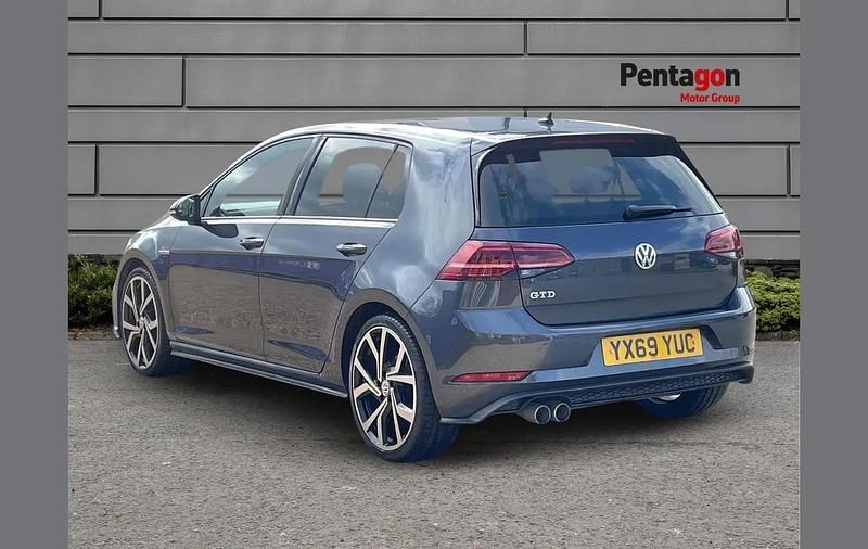 Used VW Golf VII GTD 180 HP (132 kW) 2019 Blue Hatchback