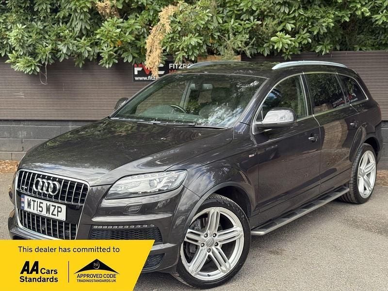Grey Used 2015 Audi Q7 S-line plus SUV | £17,995 (Fair price) - Image 1/3