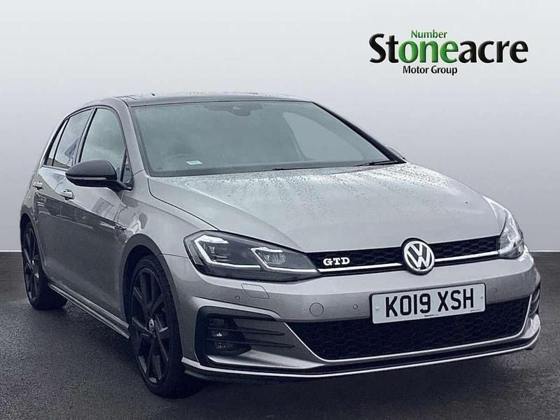Silver Used 2019 VW Golf VII GTD Hatchback | £16,995 (Good price) - Image 1/4