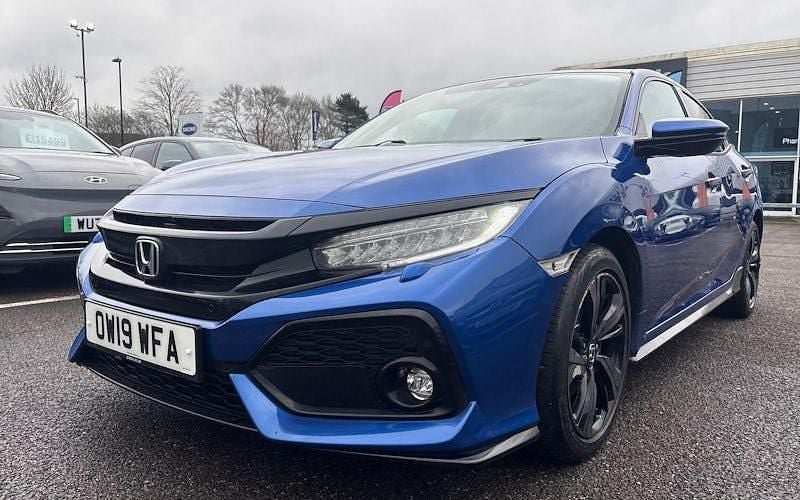 Used Honda Civic Sport Plus 182 HP (133 kW) 2019 Blue Hatchback