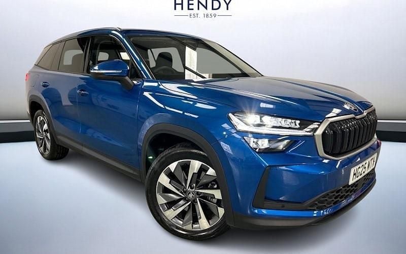 Race blue metallic Used 2025 Skoda Kodiaq SE L SUV | £33,999 (A bit pricey) - Image 1/4