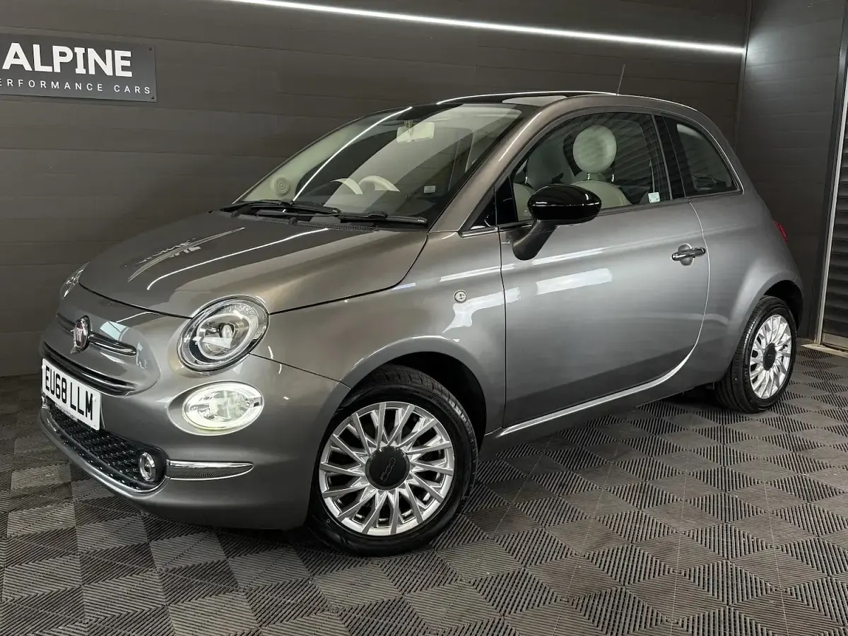 Used Fiat 500 Lounge 69 HP (50 kW) 2018 Grey Hatchback