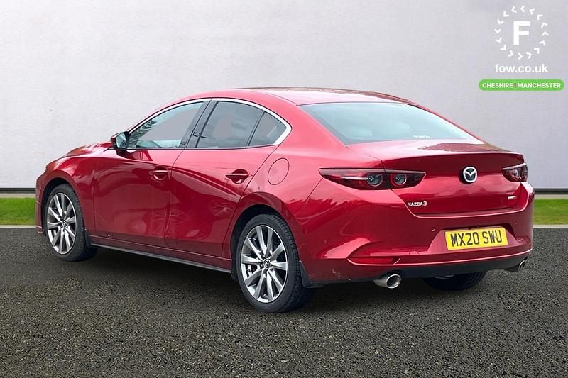 Begagnad Mazda 3 Inclusive 179 HK (131 kW) 2020 Röd Sedan