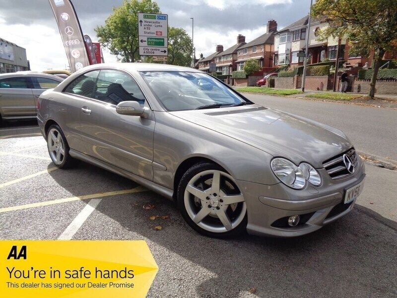 Silver Used 2008 Mercedes CLK220 Sport Coupe | £8,566 - Image 1/4
