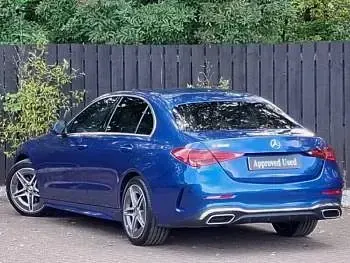 Used Mercedes C200 AMG line 204 HP (150 kW) 2024 Blue Coupe