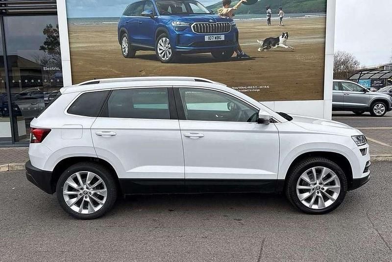 Used Skoda Karoq SE L 116 HP (85 kW) 2019 Moon white metallic SUV