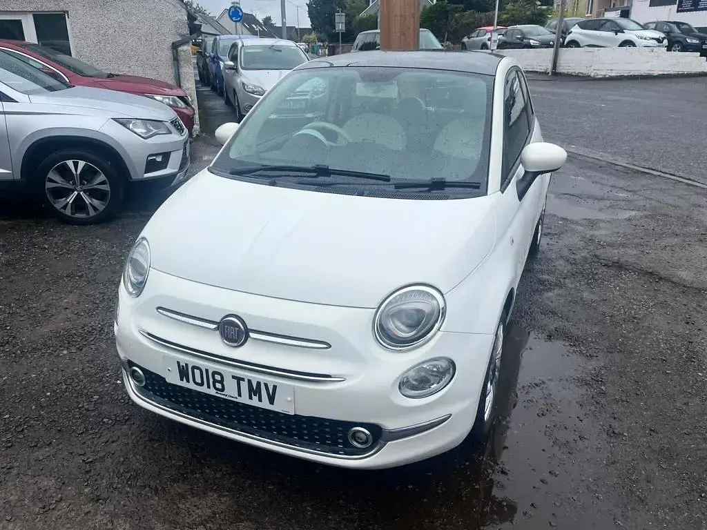 Used Fiat 500 Lounge 69 HP (50 kW) 2018 White Hatchback