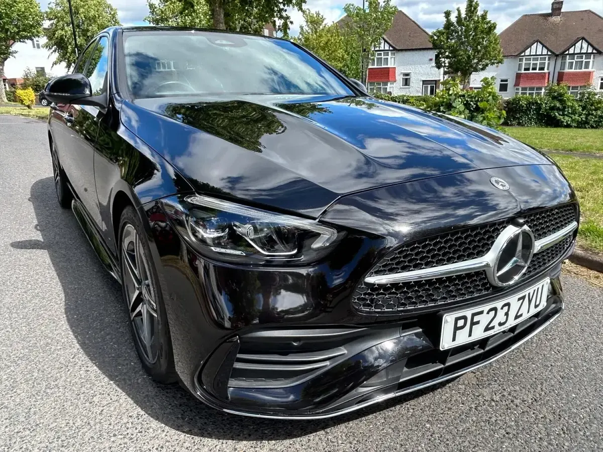 Used Mercedes C220 AMG line 2023 Black Sedan