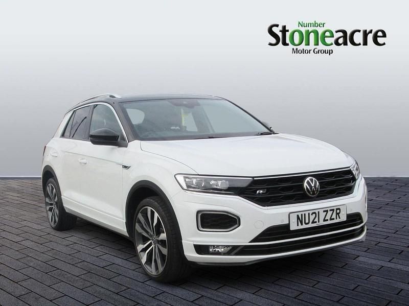 White Used 2021 VW T-Roc R-line SUV | £21,448 (Good price) - Image 1/4