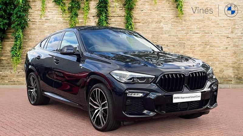 Black Used 2021 BMW X6 M Sport SUV | £42,263 (Fair price) - Image 1/4