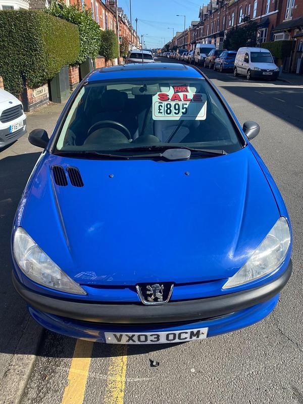 Used Peugeot 206 Style 60 HP (44 kW) 2003 Blue Hatchback