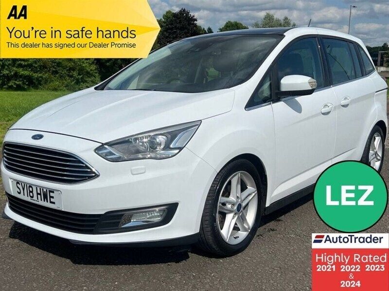 White Used 2018 Ford Grand C-Max Titanium X MPV | £10,795 (Fair price) - Image 1/3