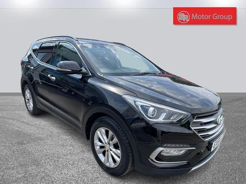 Black Used 2016 Hyundai Santa Fe Premium SUV | £8,304 (Fair price) - Image 1/4