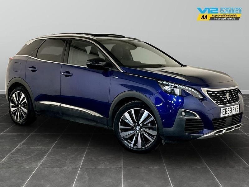 Blue Used 2019 Peugeot 3008 Premium Hatchback | £15,495 (Good price) - Image 1/2