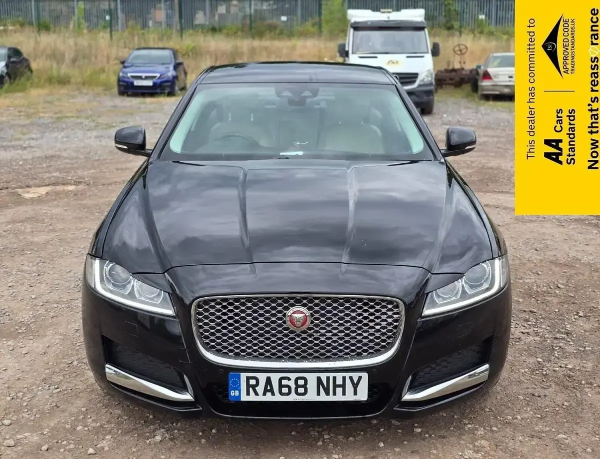 Begagnad Jaguar XF Portfolio 163 HK (119 kW) 2019 Svart Sedan
