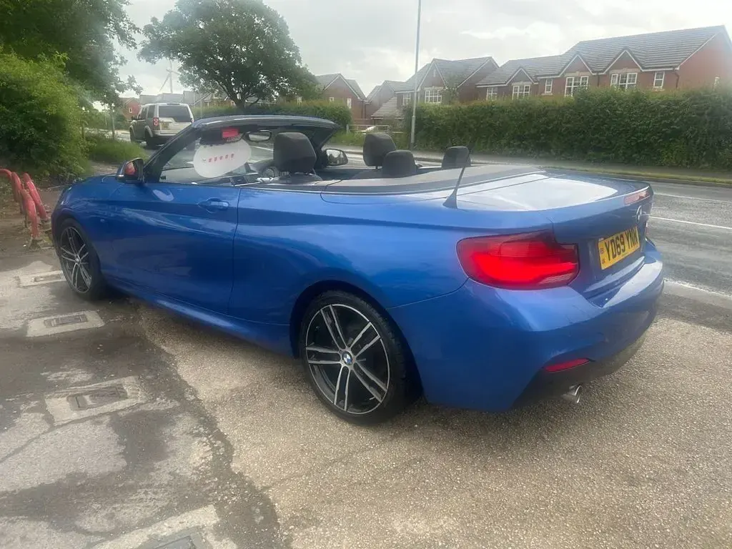 Used BMW 218 M Sport 136 HP (100 kW) 2019 Blue Cabriolet